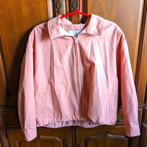 London fog 80s look pink coat